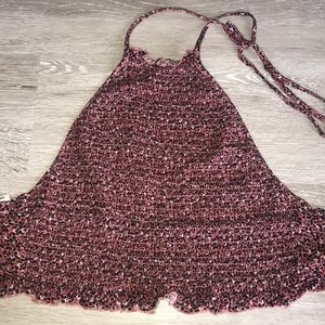 American Eagle Smocked Halter Top